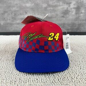 Vintage Jeff Gordon Snapback Hat OSFA Dead Stock Two Tone Nascar Embroidered
